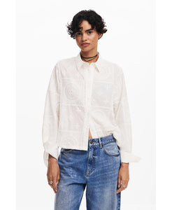 Seandai Button-up Shirt White