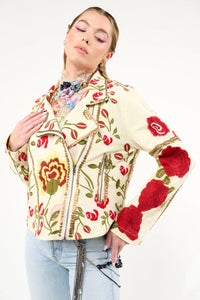 Carmen Embroidered Jacket, Ivory