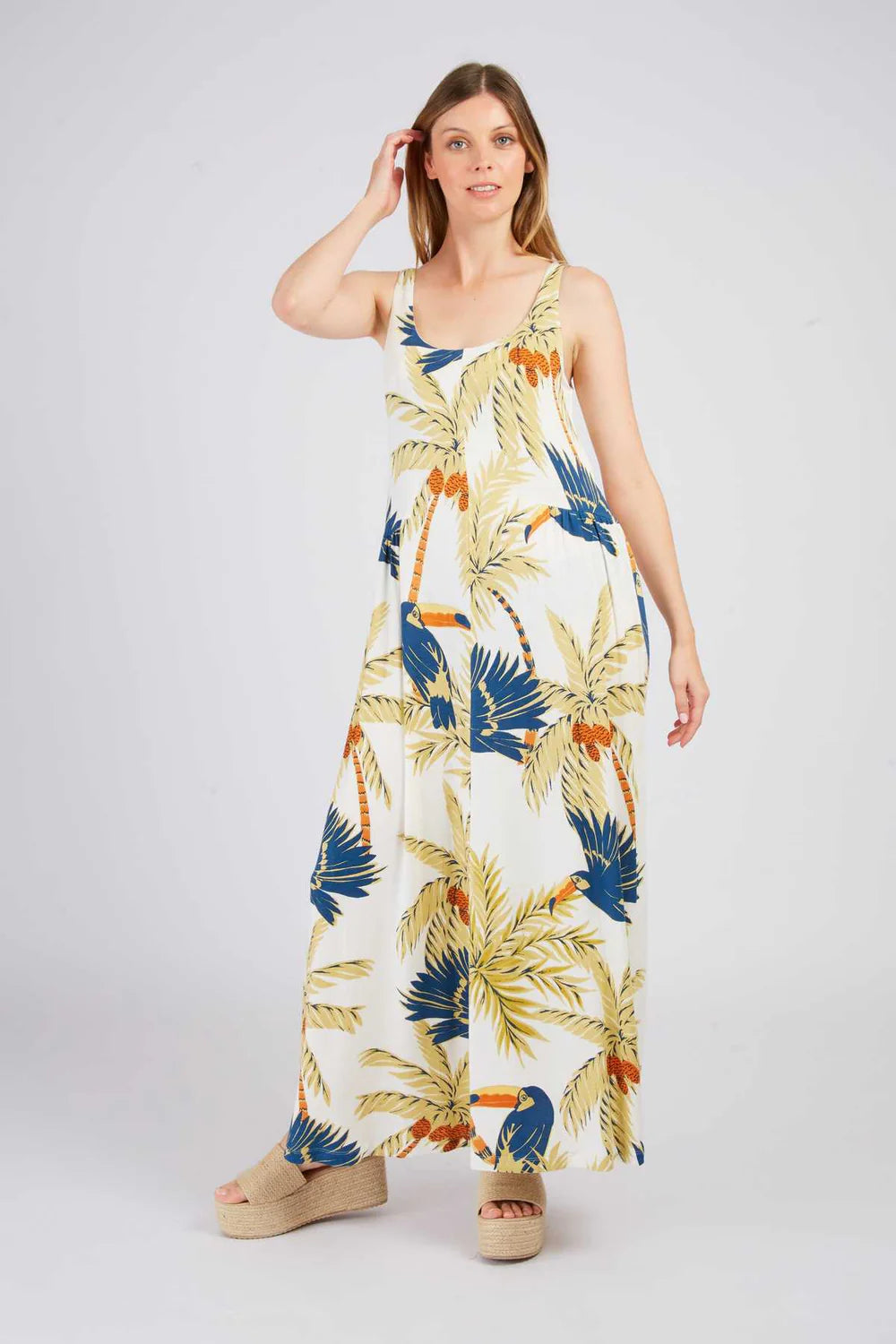 Perle knit Maxi -Ecru
