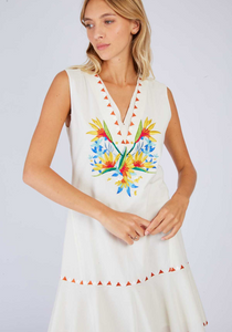 Clara Embroidered Dress