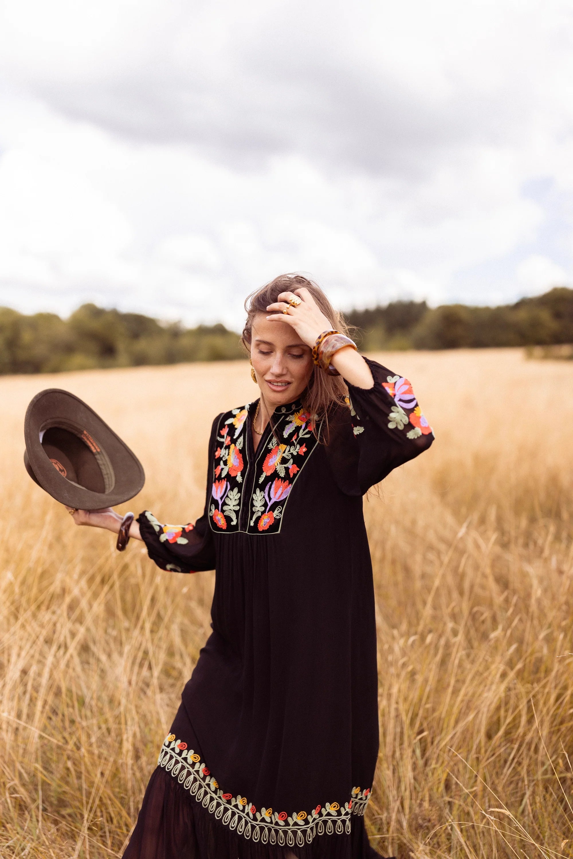 Eliane Embroidered Dress