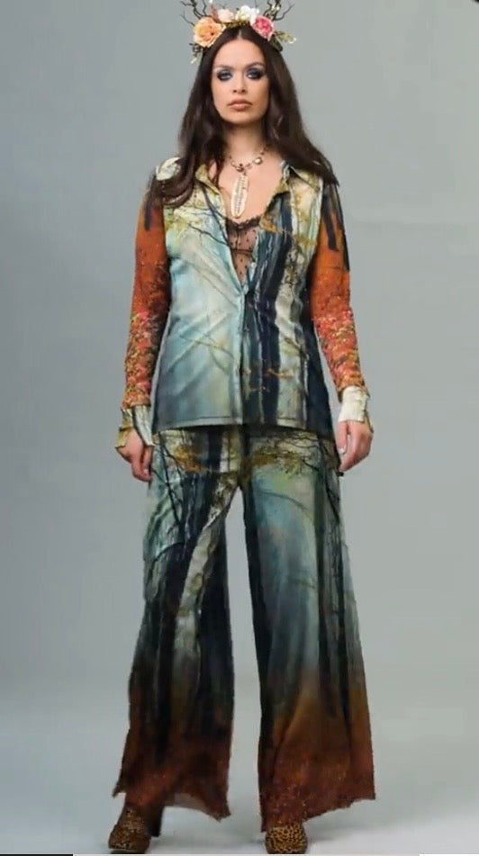 Mesh Shirt, Rebirth Print