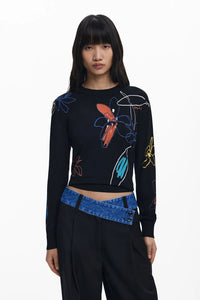 Arty Sweater, Black