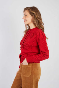 Baby Cardigan, Red