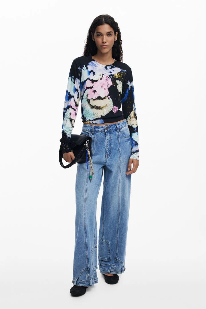 Nenufar Sweater, Black Multi