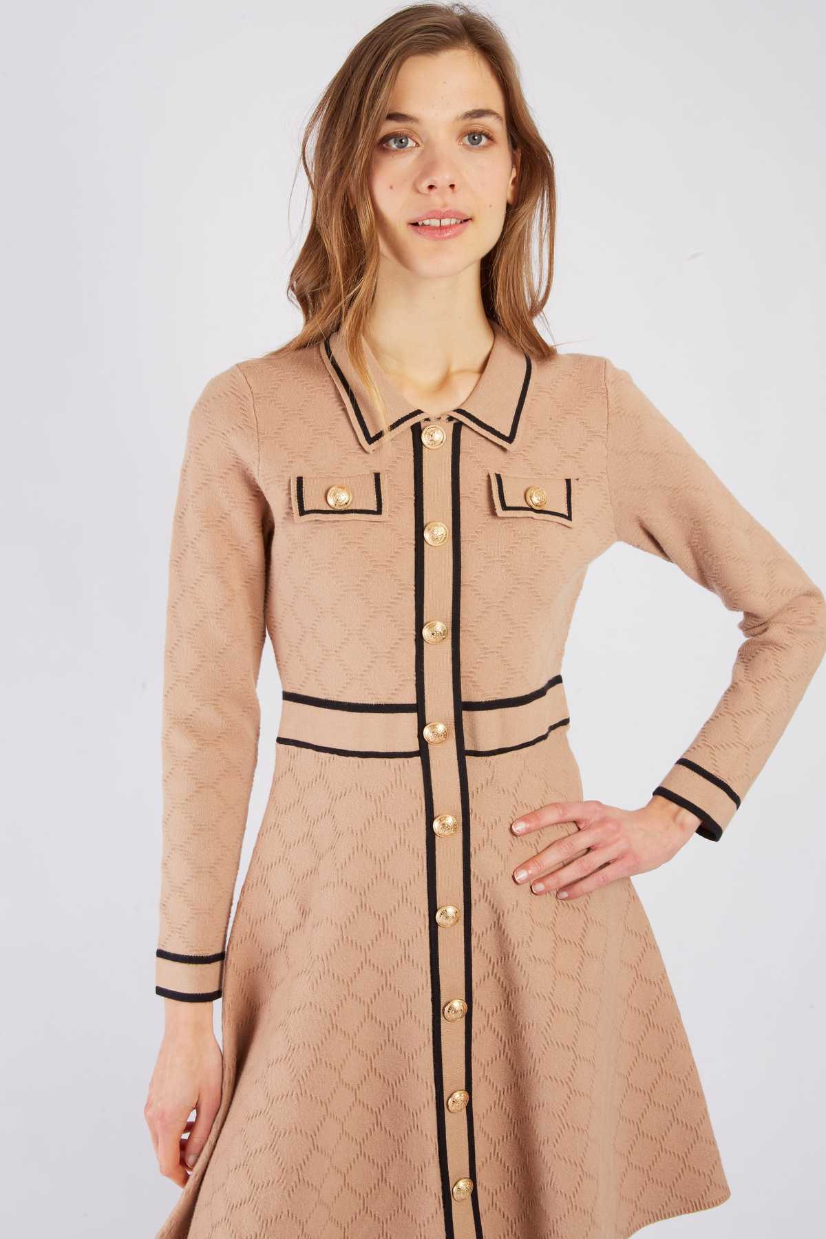 Candice Dress, Beige