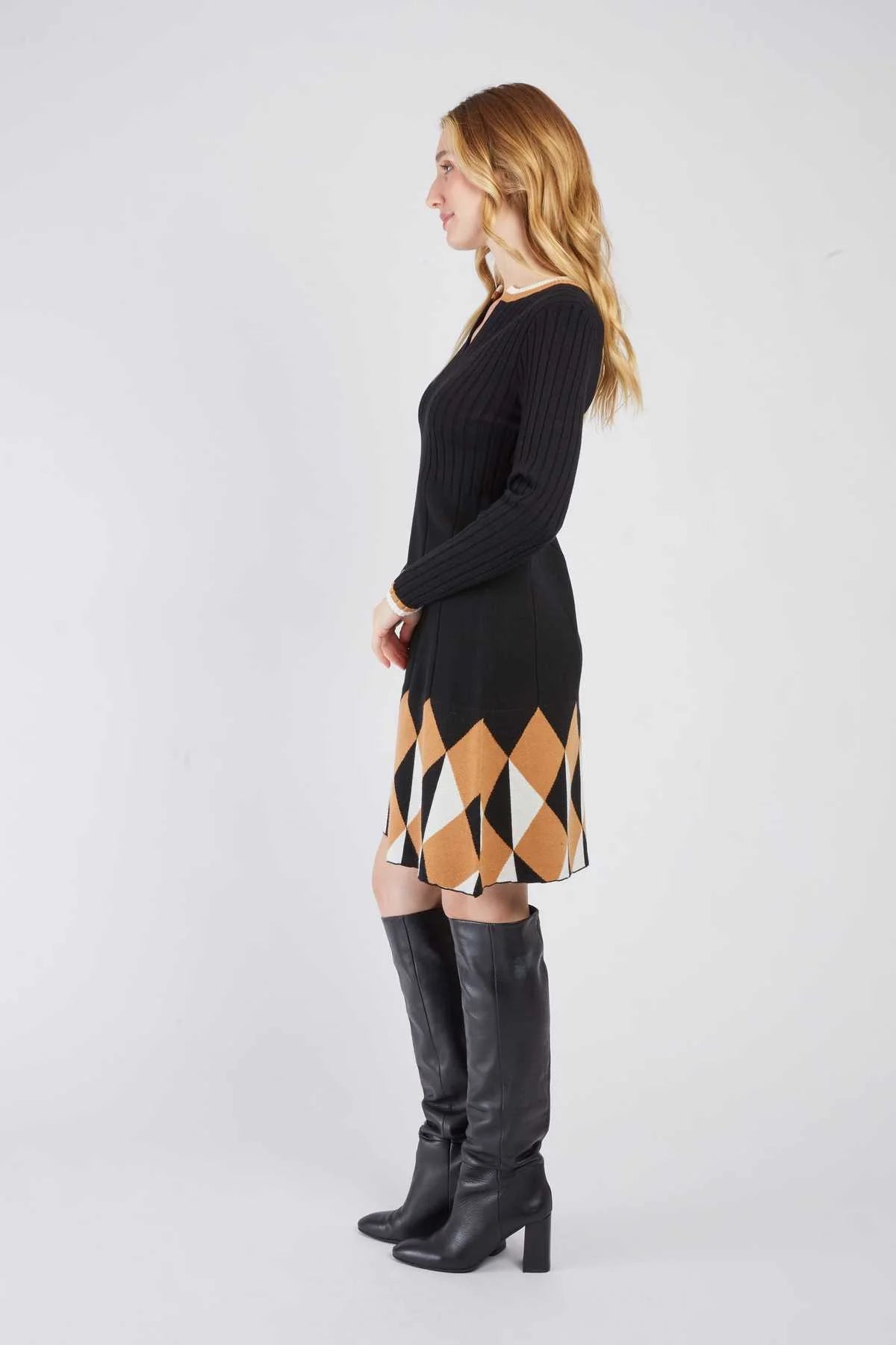 Camelia Dress, Black