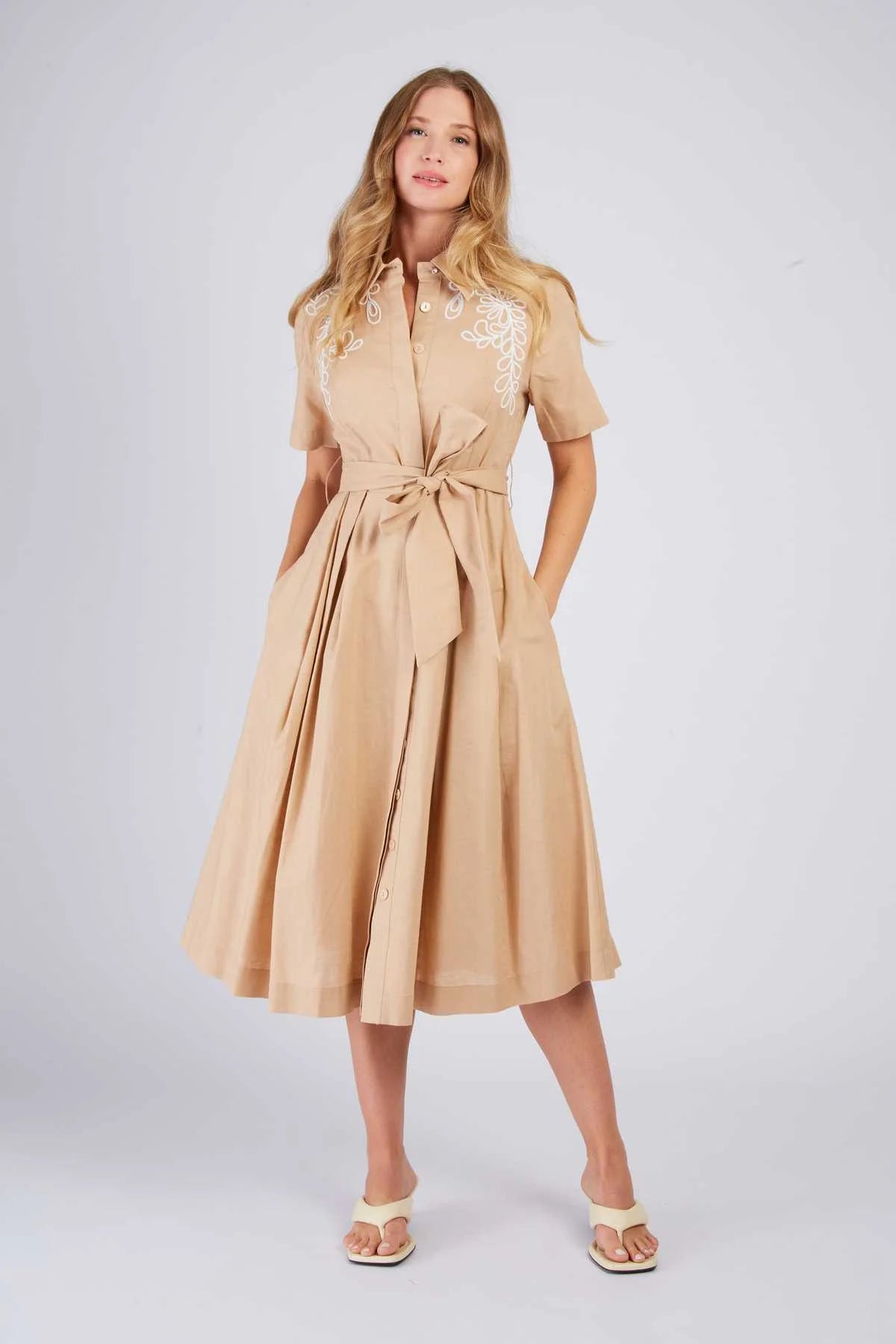Camelia Dress Beige
