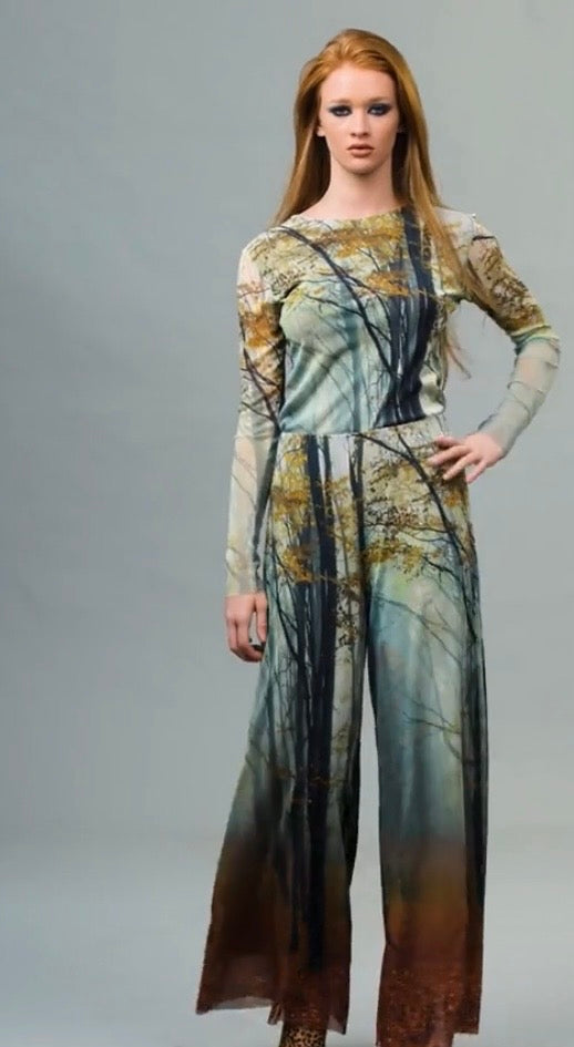 Mesh Top, Rebirth Print