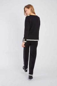 Zaara Sweater Top, Blk