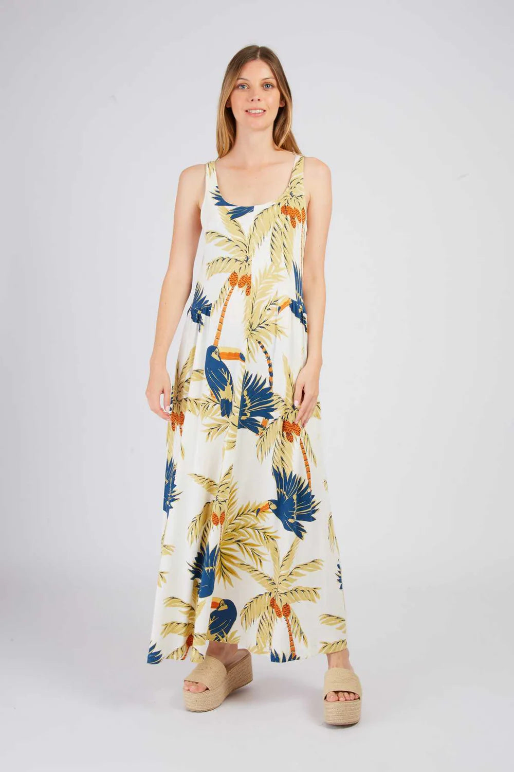 Perle knit Maxi -Ecru