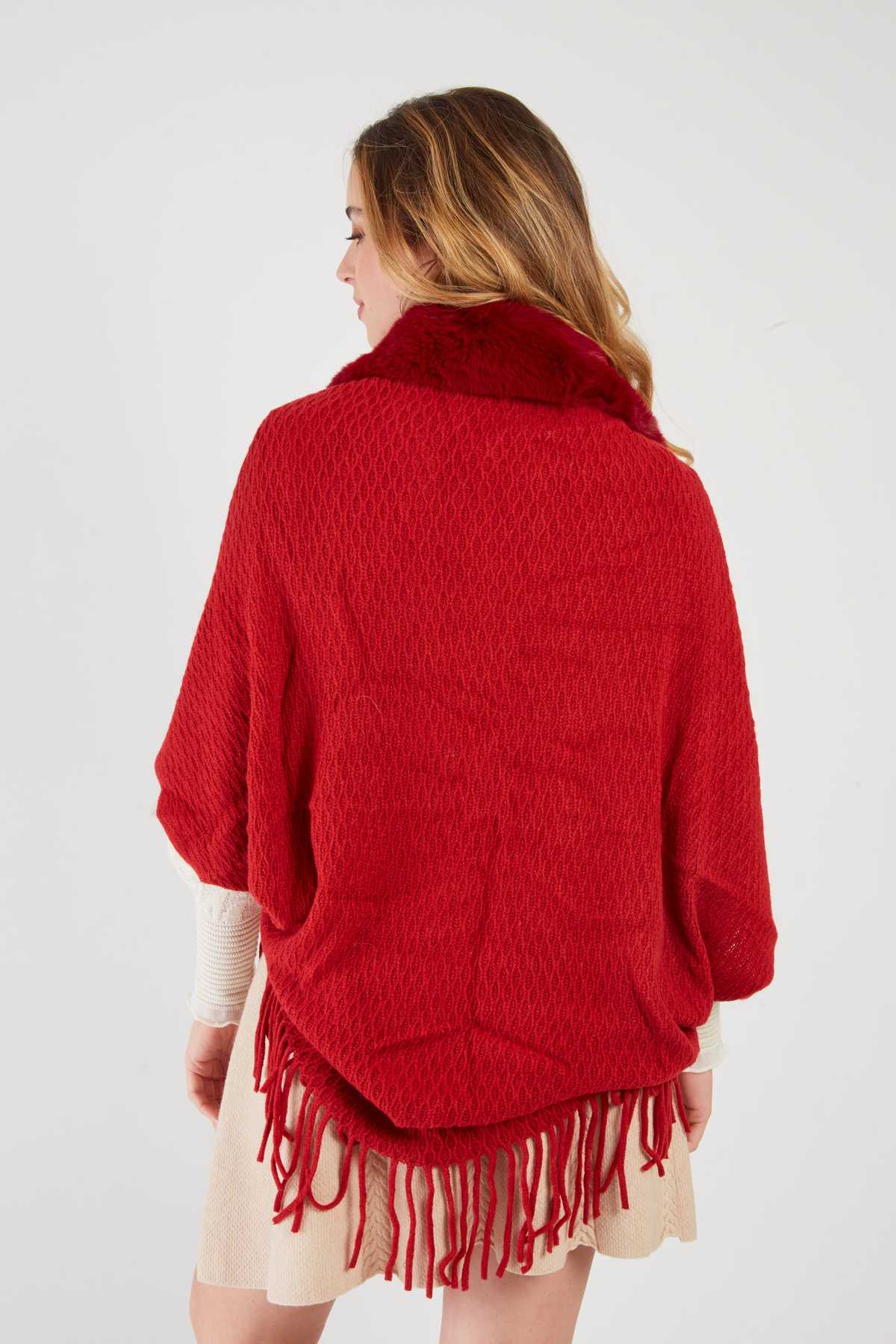 Ainoa Sweater  Coverup, Red