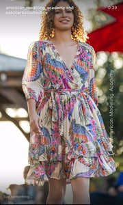 Paola Dress -Ecru