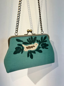 Song Bird  bag- Aqua Green