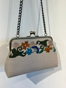 Naz Embroidered Bag  - Tan