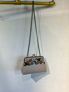 Naz Embroidered Bag  - Tan