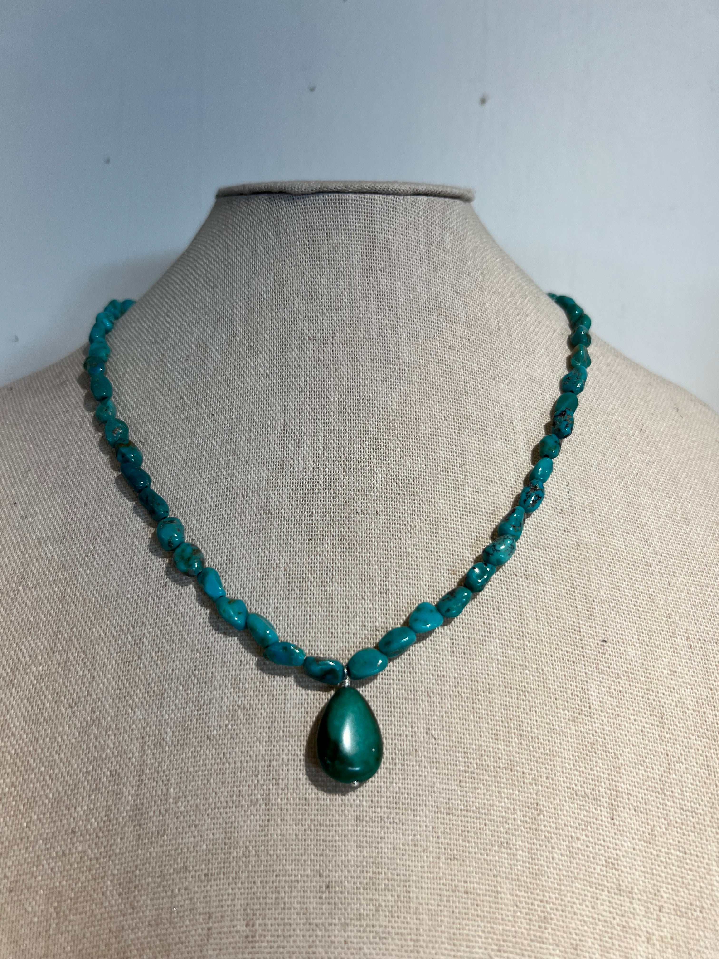 Turquoise Drop Necklace