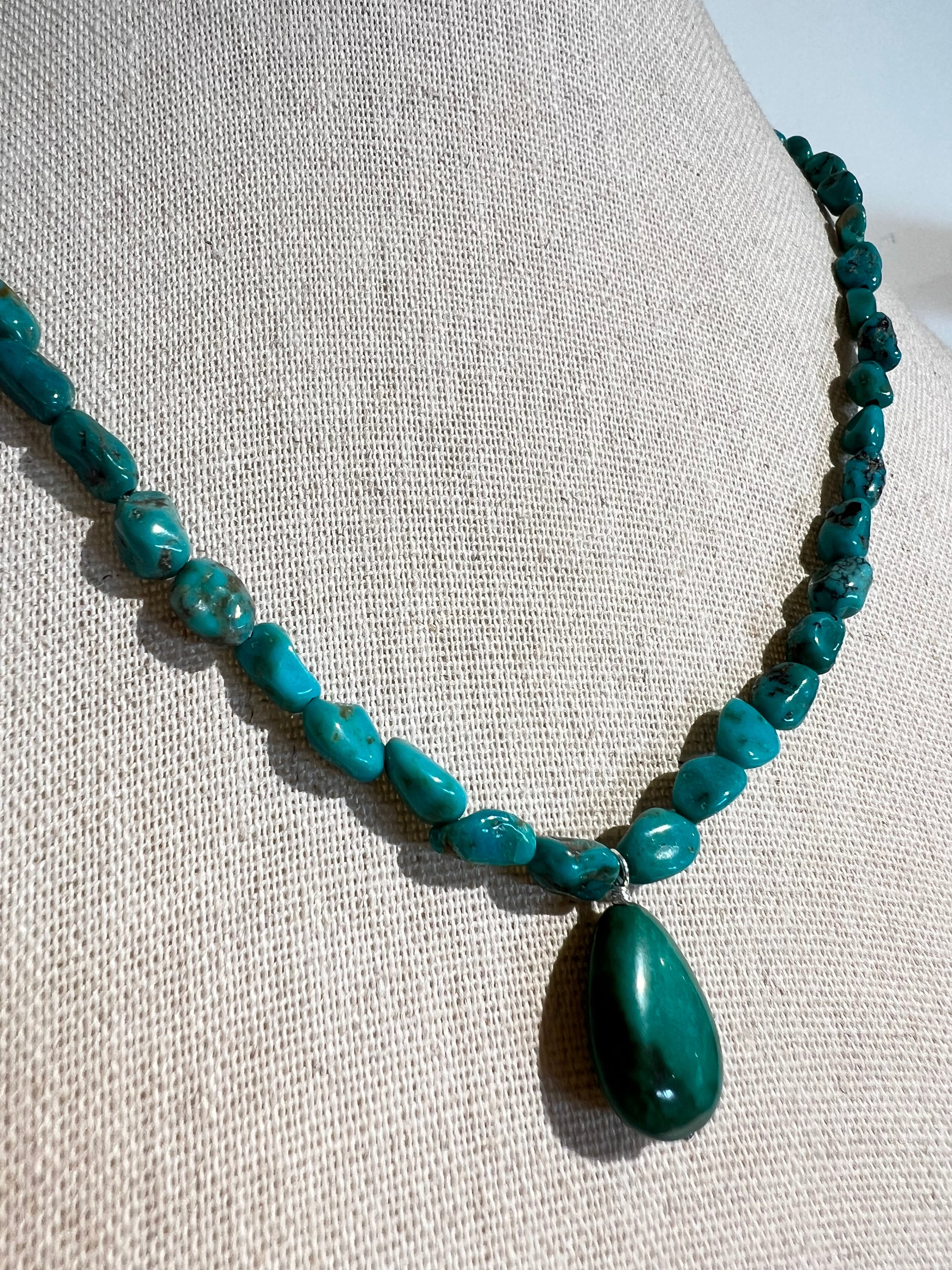 Turquoise Drop Necklace