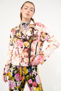 Floral Moto Jacket