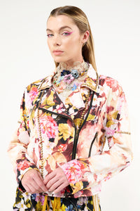 Floral Moto Jacket
