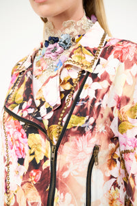 Floral Moto Jacket