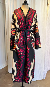 Ikat Print Cover Up / Kimono