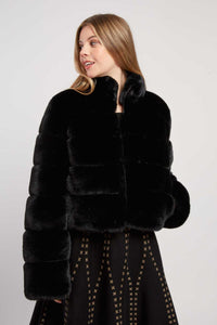 Lamar  Faux Fur  Jacket -winter white