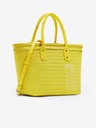 Braided Basket Bag - Yellow