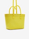 Braided Basket Bag - Yellow