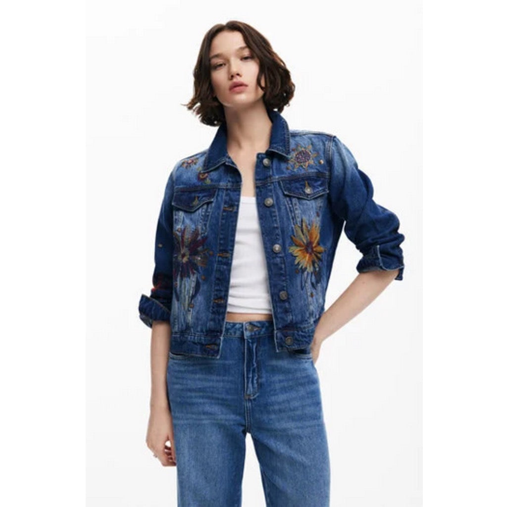 Atenas Embroidered Denim Jacket