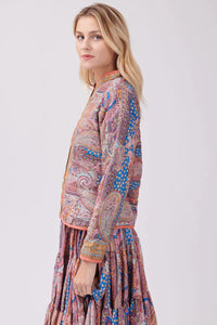 Yanissa Quilted Paisley Jacket - Pink