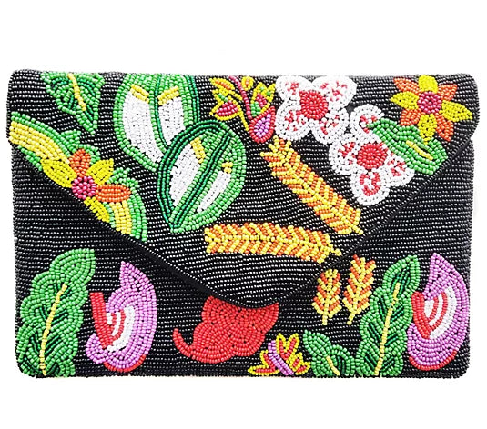 Beaded Aratta Clutch Fantasy