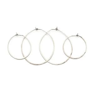 Silver Hoops