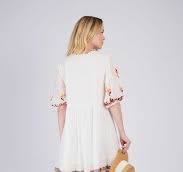 Chrysla Dress, Ecru