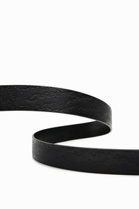 Irregular Buckle Belt - Black