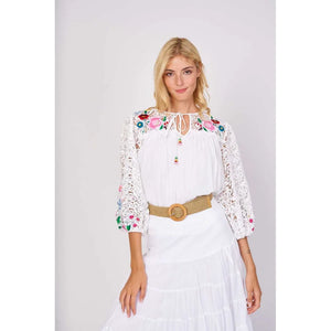 Eliette Embroidered Top