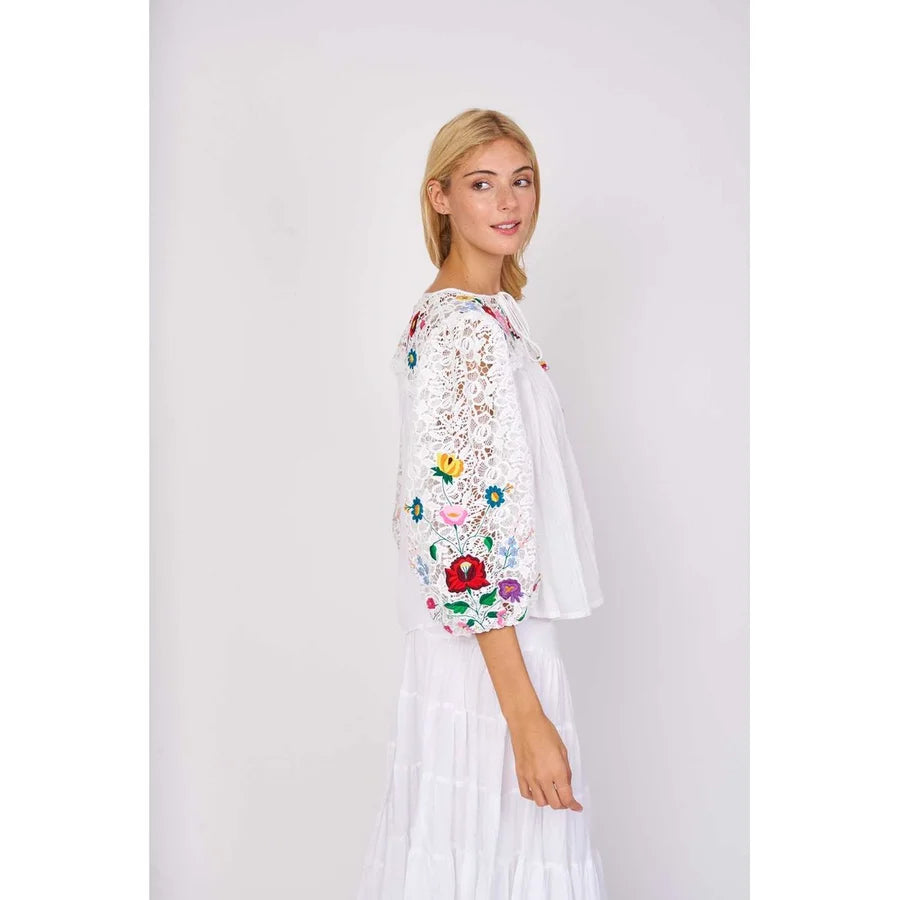 Eliette Embroidered Top