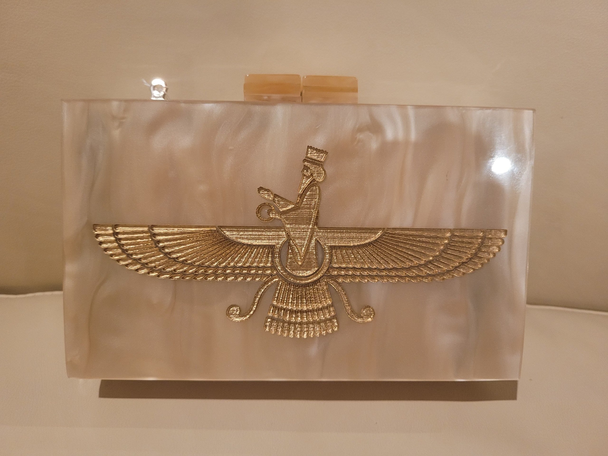Farvahar Etched Clutch