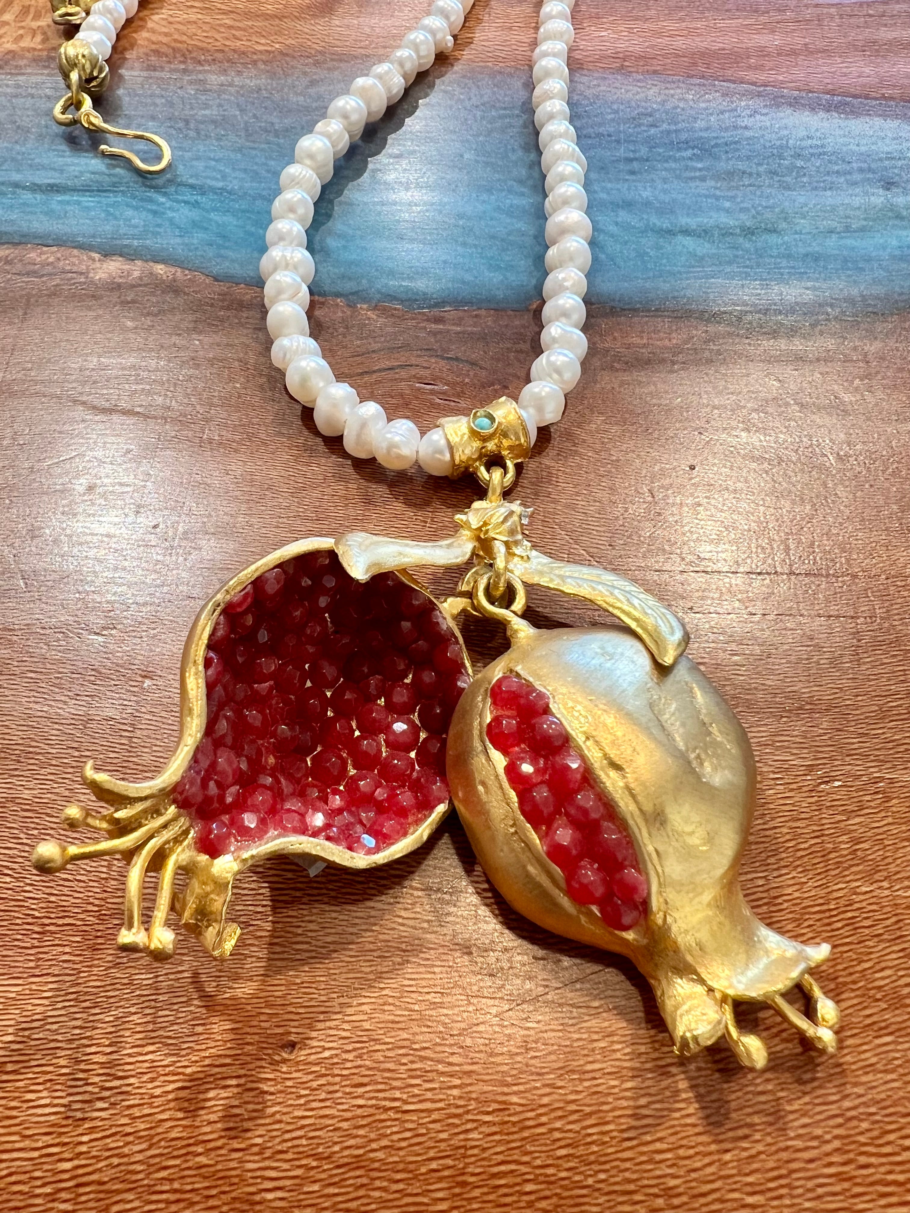 Large Pomegranate Necklace