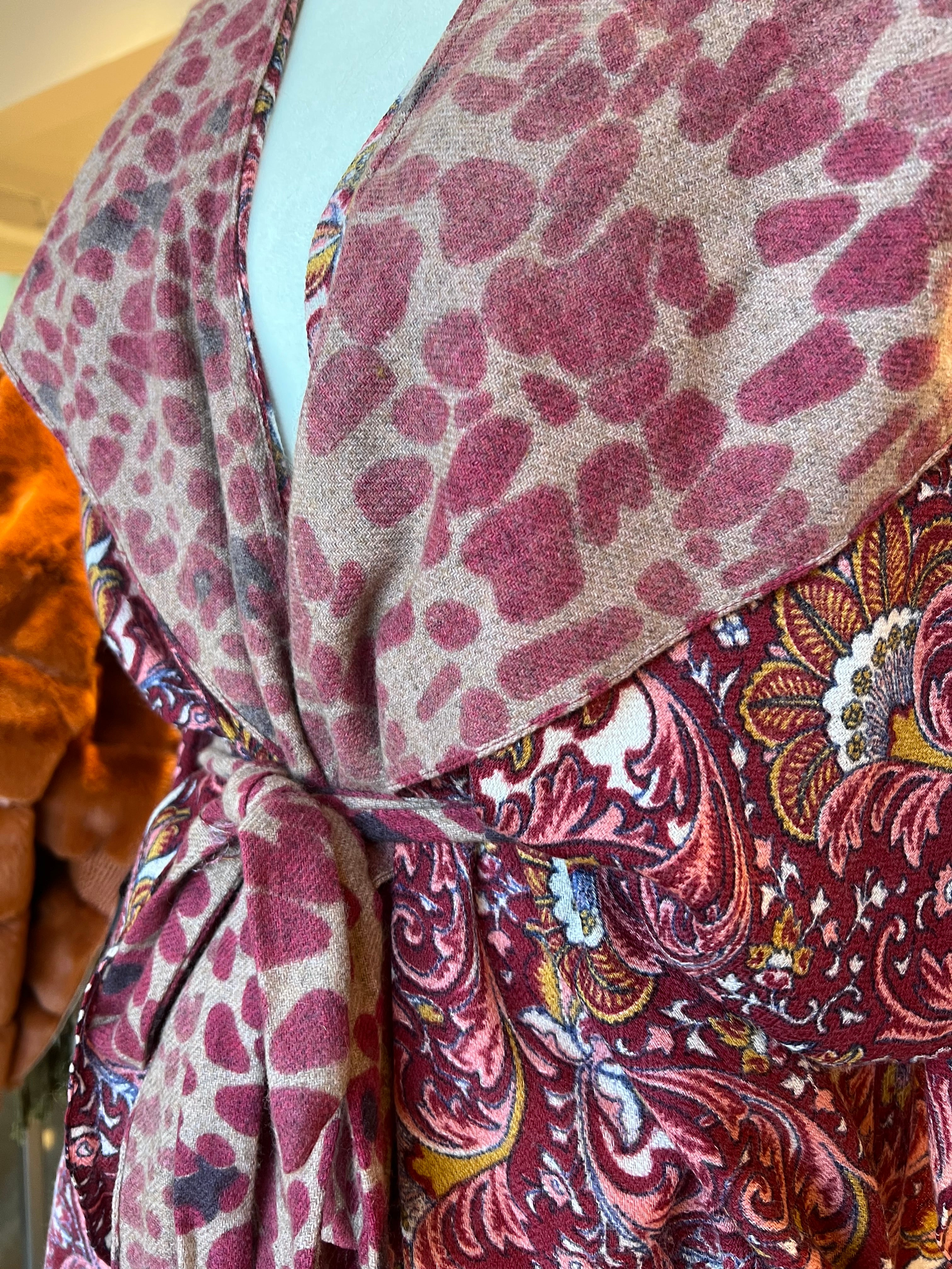 Soft Tie Front Kimono