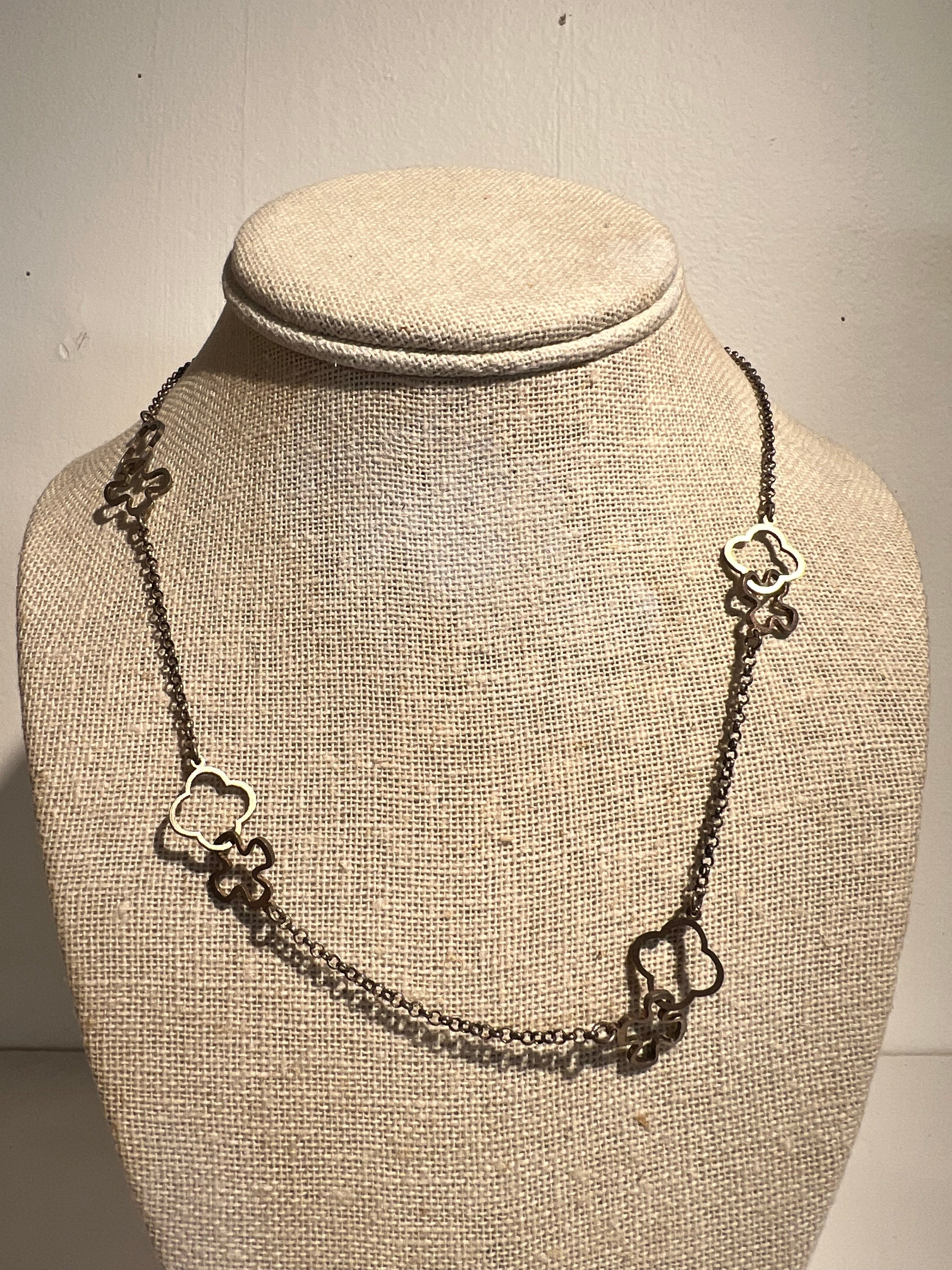 Silver Geometric Necklace