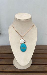 Mersai "Love" Necklace- Turquoise