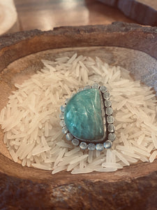 Half Moon Turquoise Ring