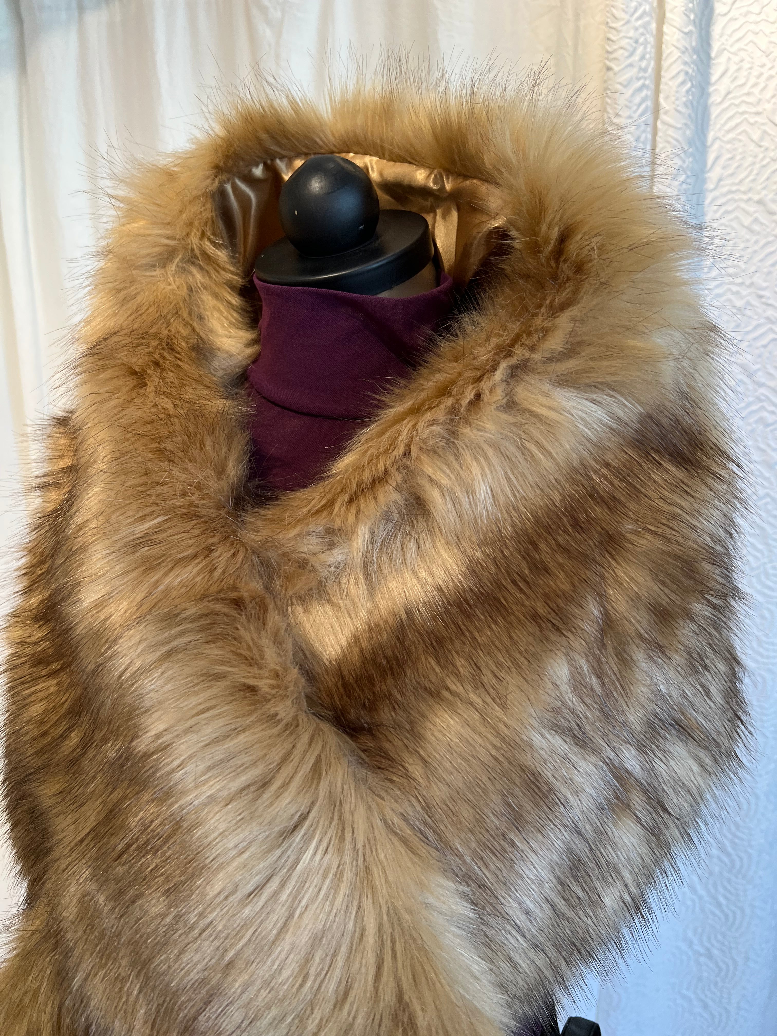 Faux Fur Oatmeal Wrap