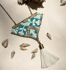 Turquoise and Tassel Necklace
