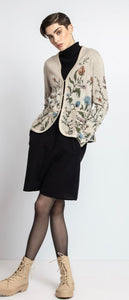 Jacquard Floral Cardigan